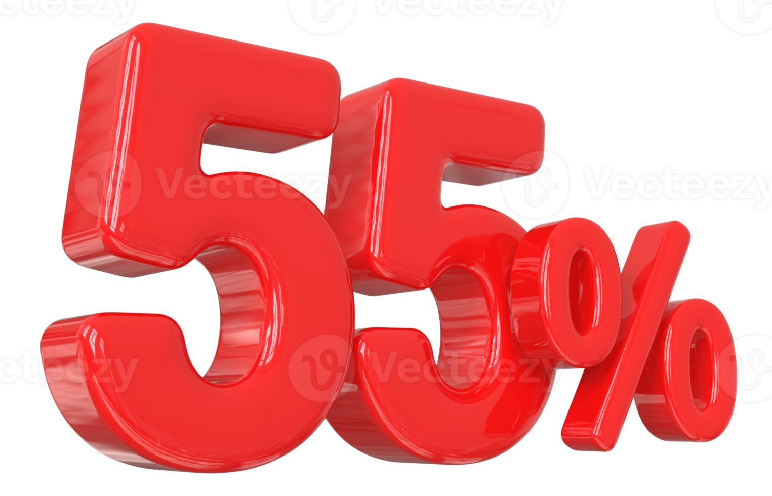 promotion number 55 percent 3d png