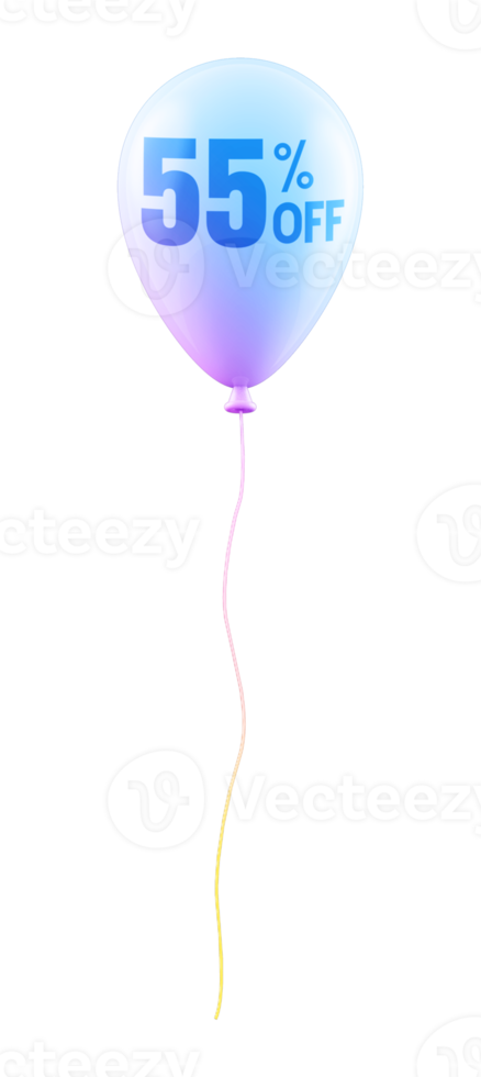 promotion 55 number percent balloon png