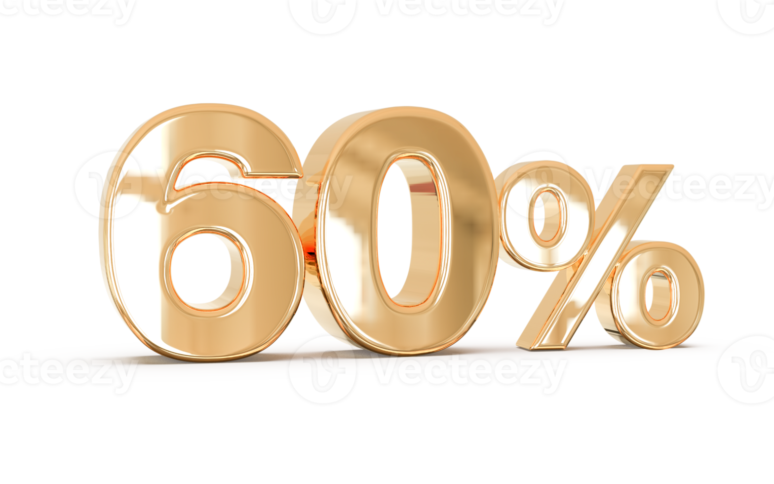 sale number 60 percent 3d png