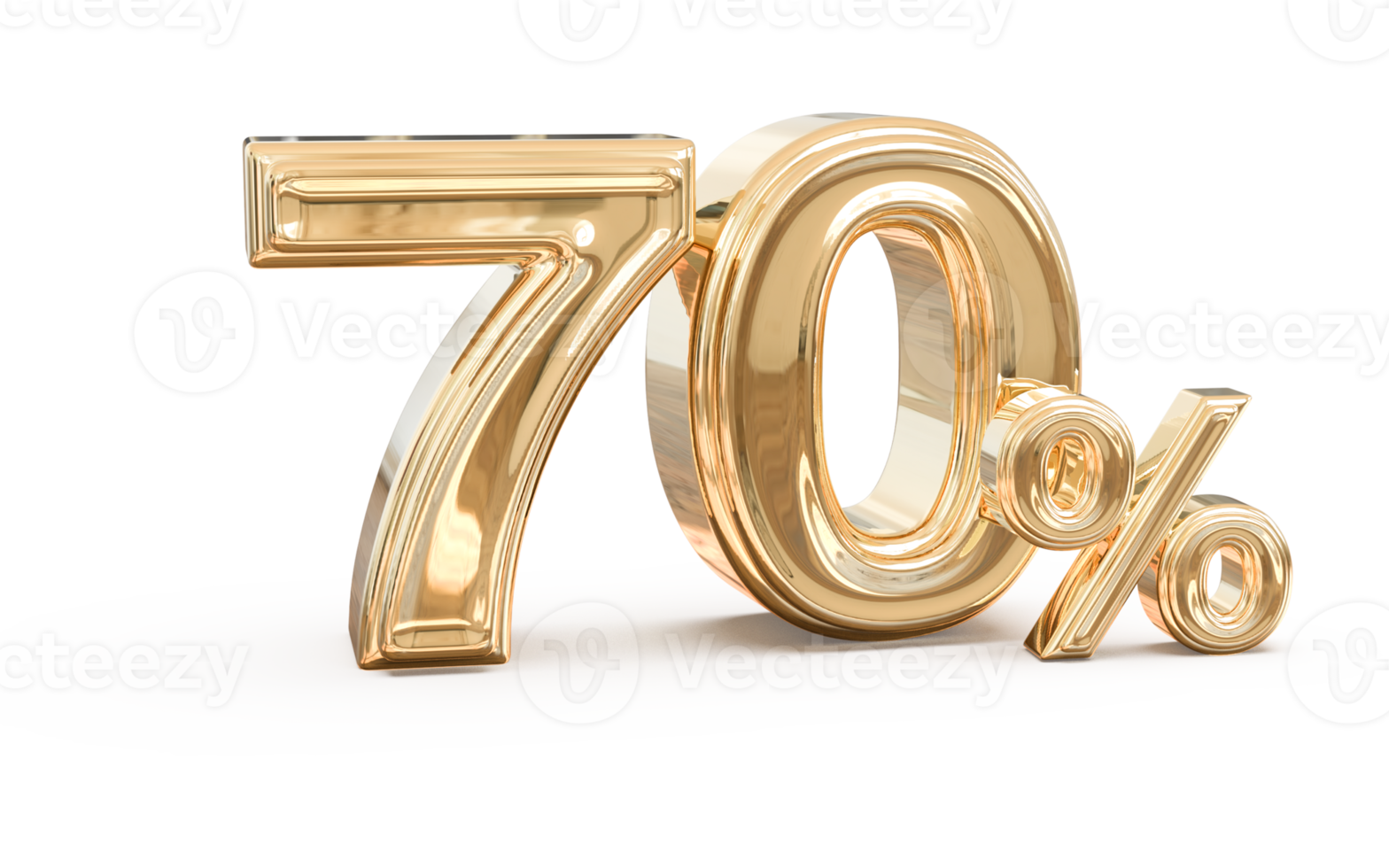 promotion number 70 percent 3d png