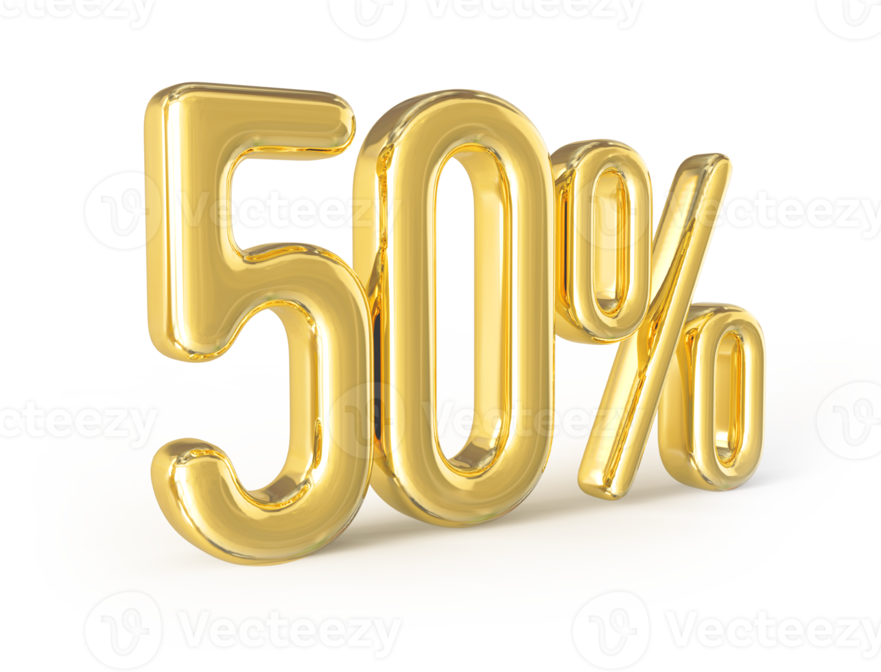 promotion number 50 percent 3d png