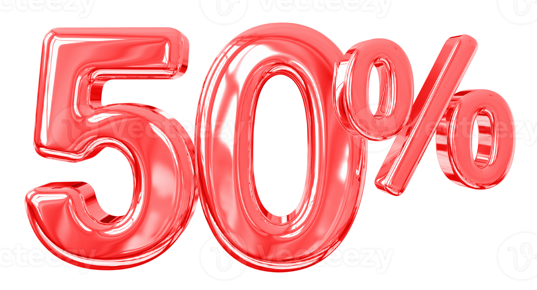 uitverkoop aantal 50 procent 3d png