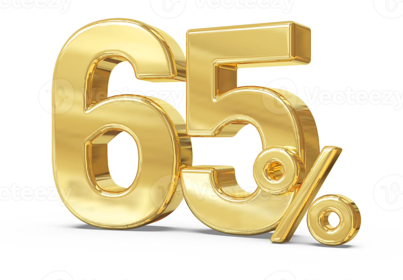 promotion number 65 percent 3d png