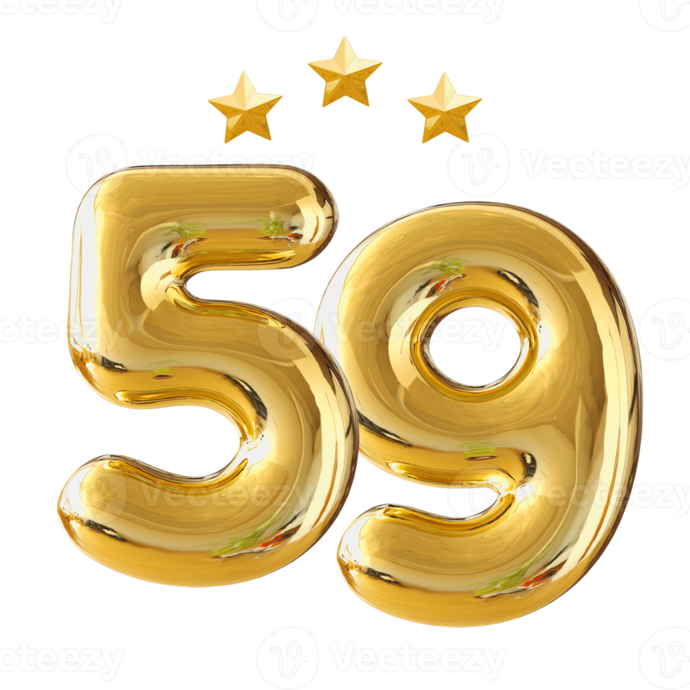 59 anni anniversario numero png