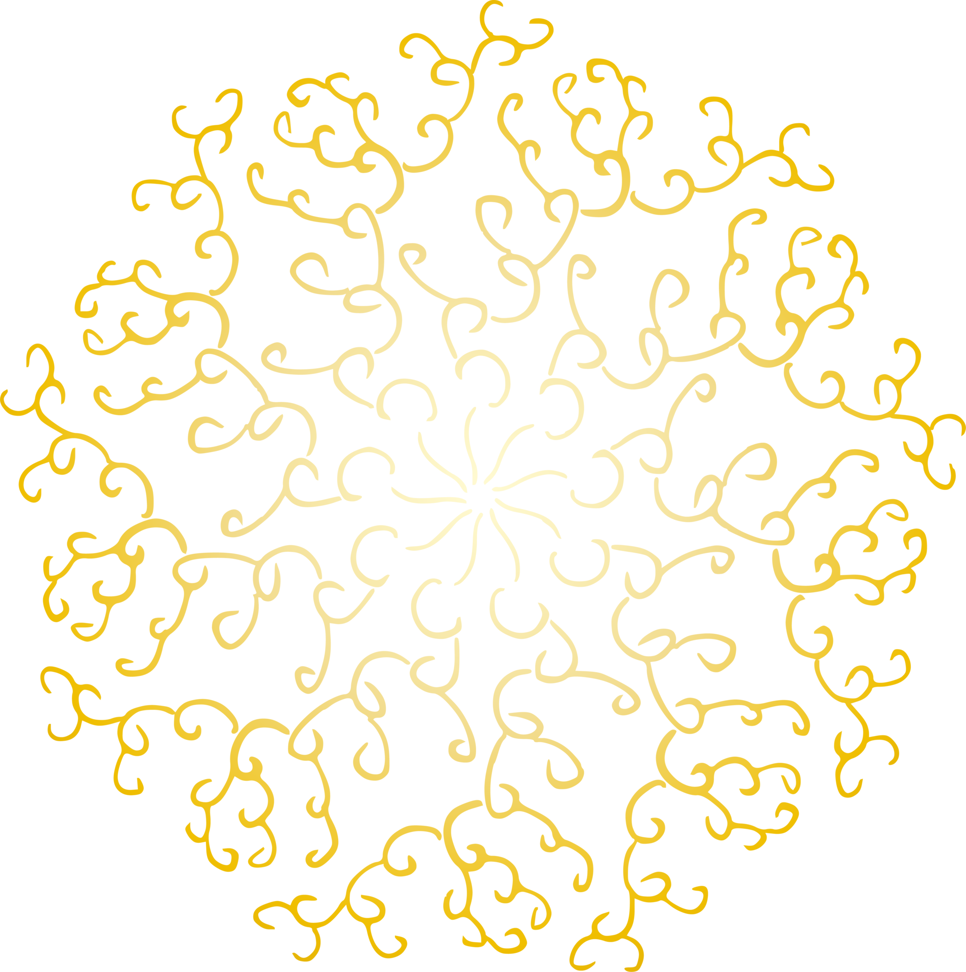 golden-round-pattern-decoration-11288025-png