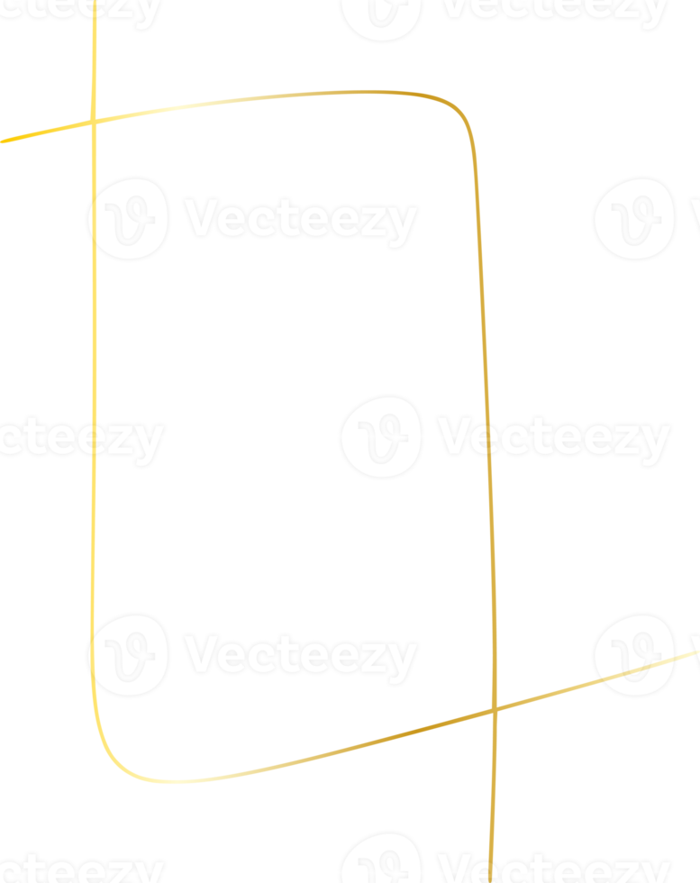 Golden Modern element png