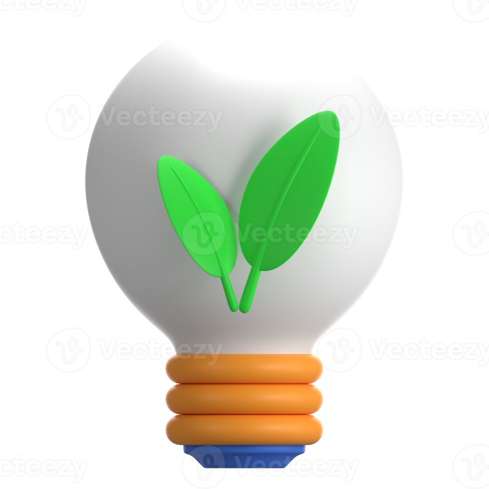 leggero lampadina 3d illustrazione png