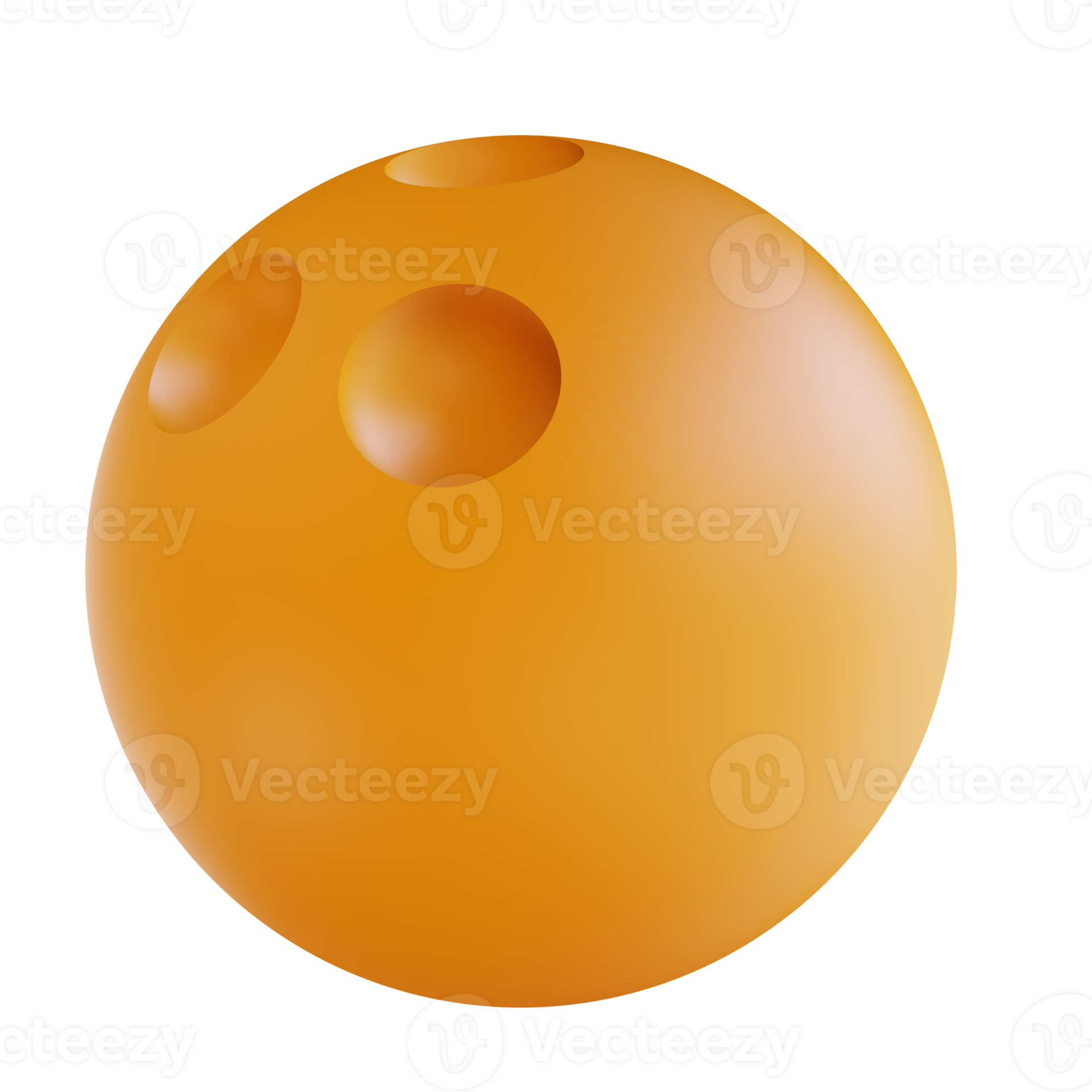 3D illustration yellow bowling ball sport 11288197 PNG