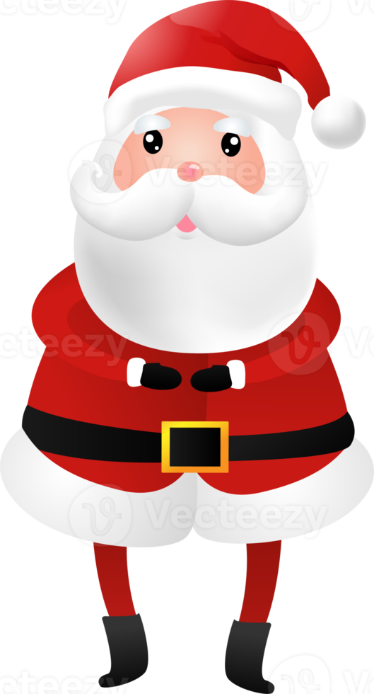 schattig de kerstman claus tekenfilm illustratie png