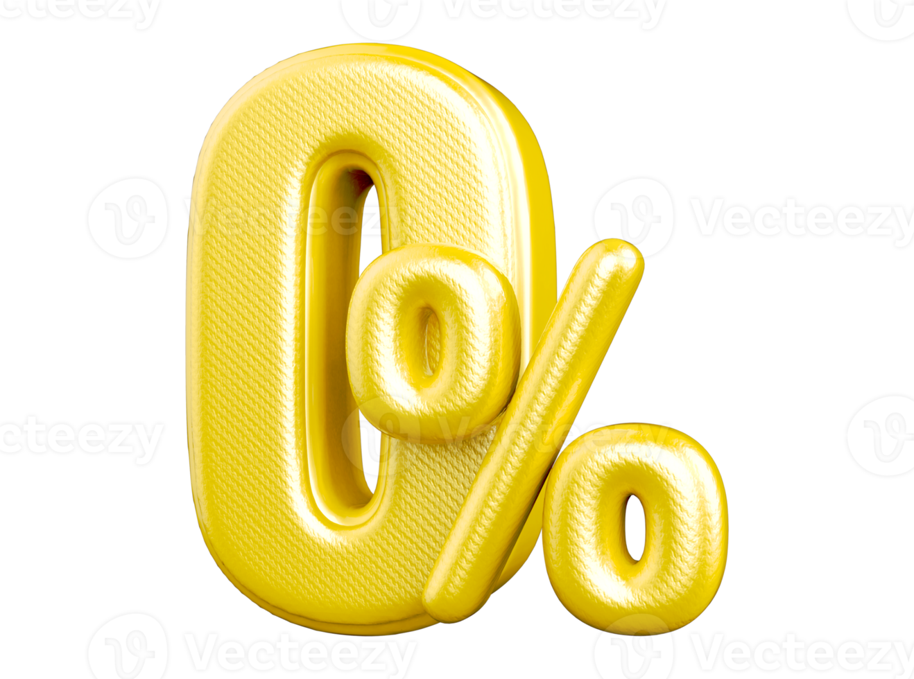 number 0 percent golden luxury png