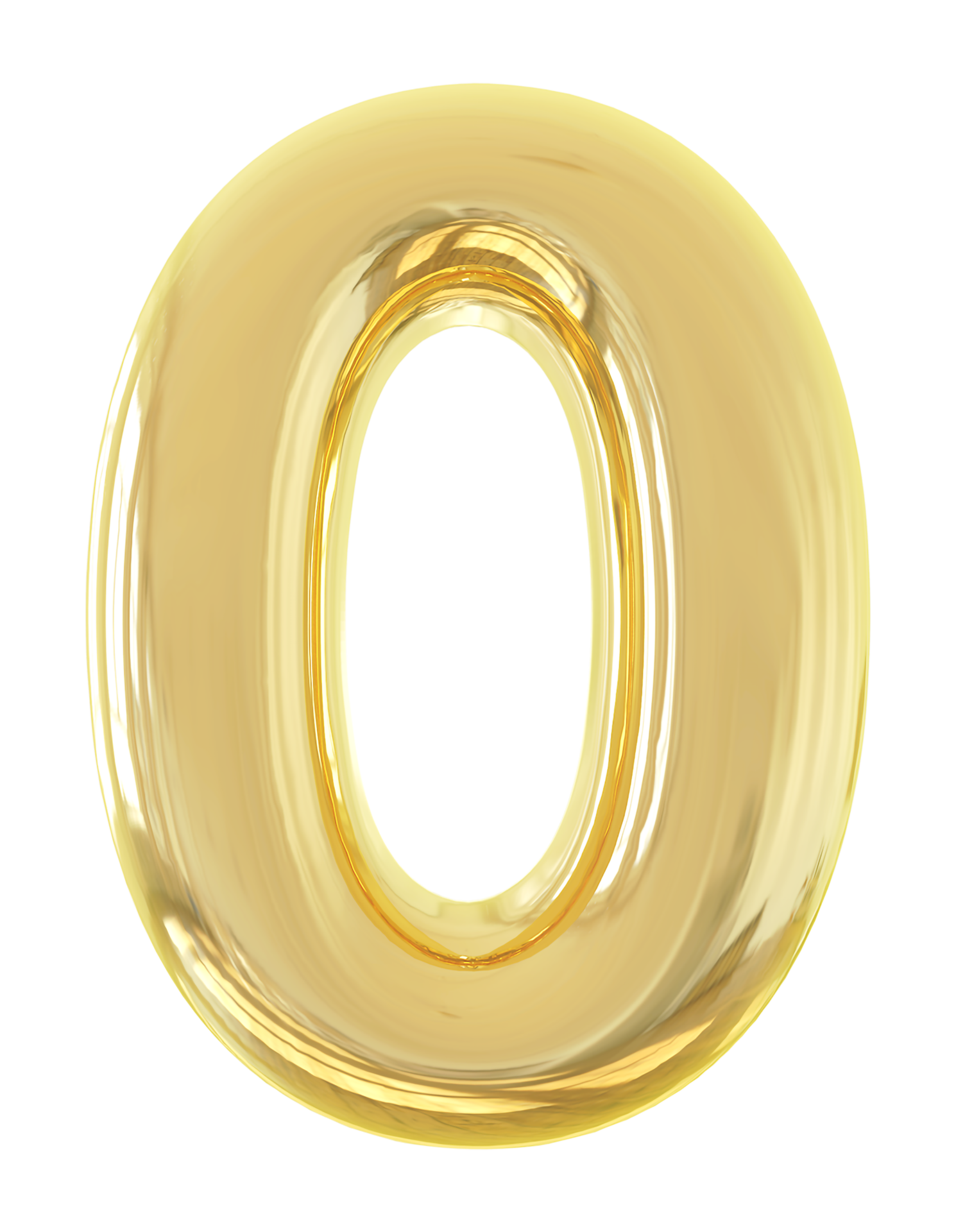 3d número 0 dorado 11288286 PNG