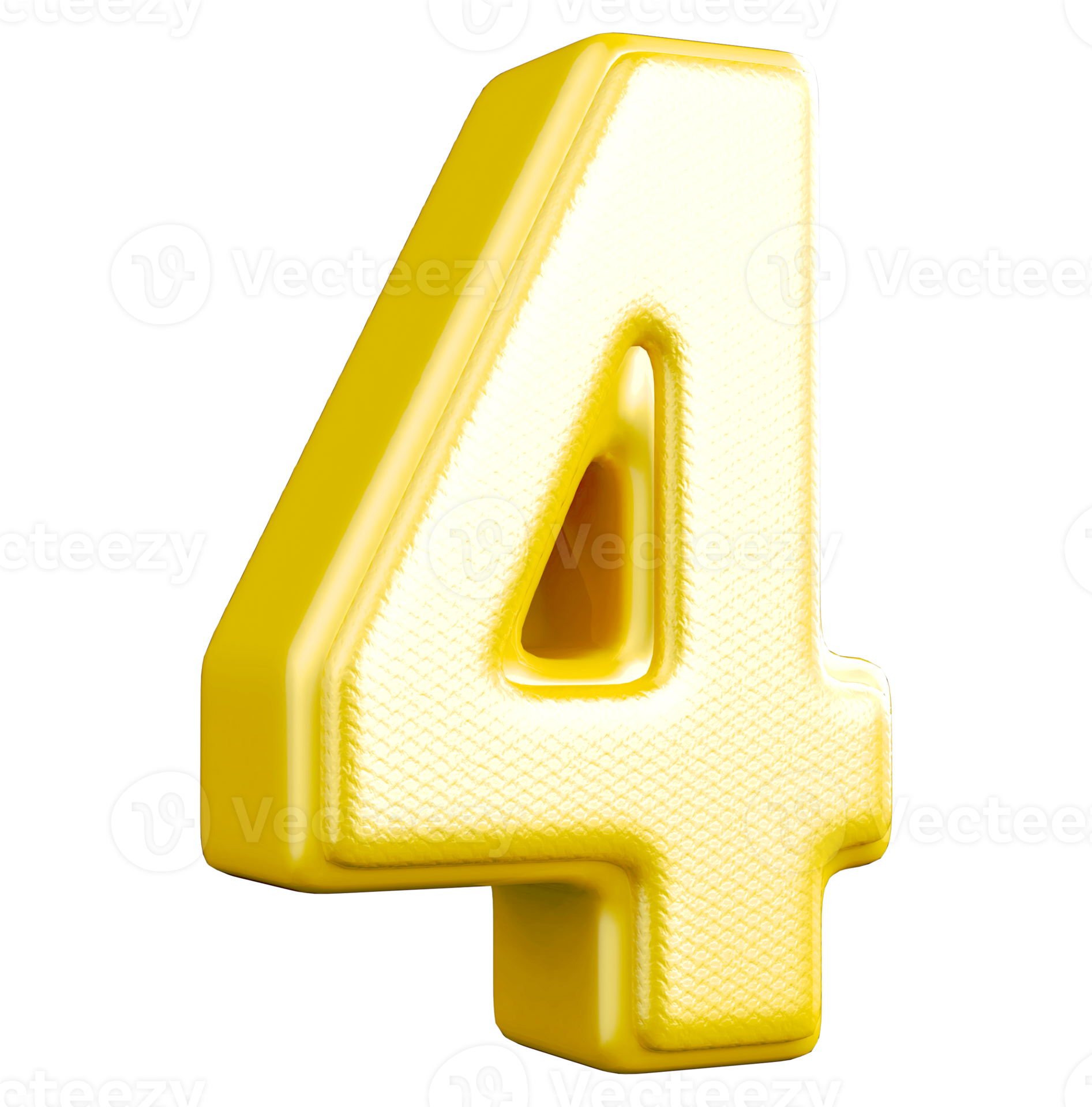 golden number 4 11288380 PNG