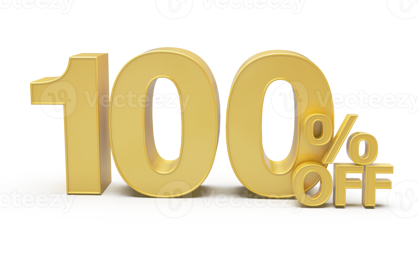 siffra 100 procent gyllene lyx png