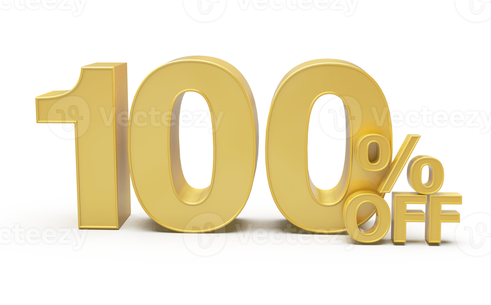 numero 100 per cento d'oro lusso png