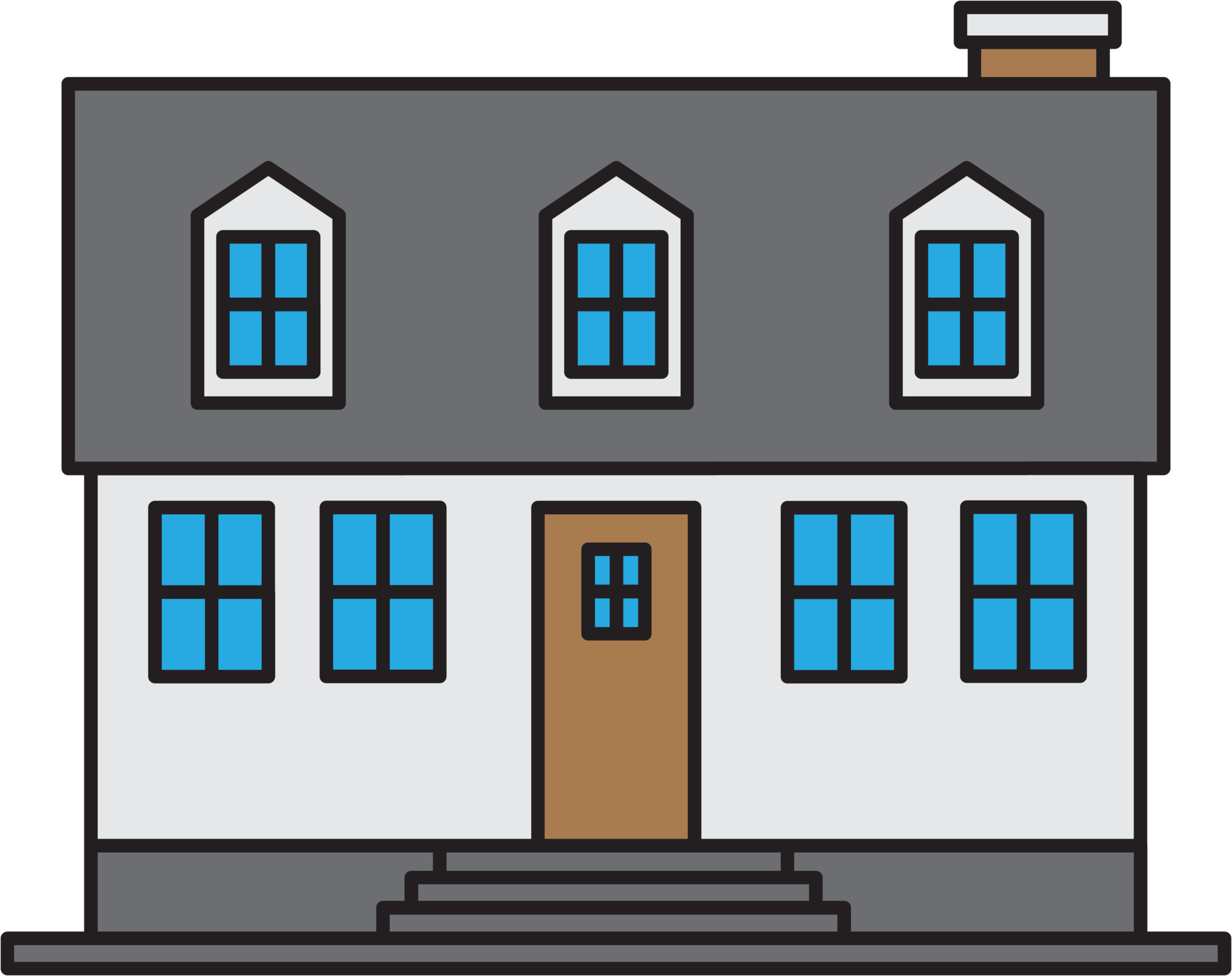 Outline Drawing House Front Elevation View 11288495 PNG outline-drawing-house-front-elevation-view-11288495-png