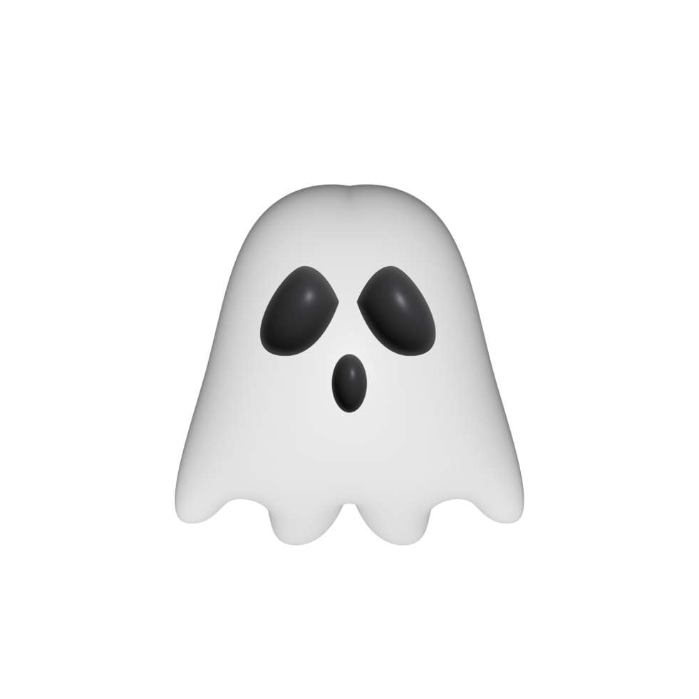 diseño de icono fantasma con estilo 3d. png