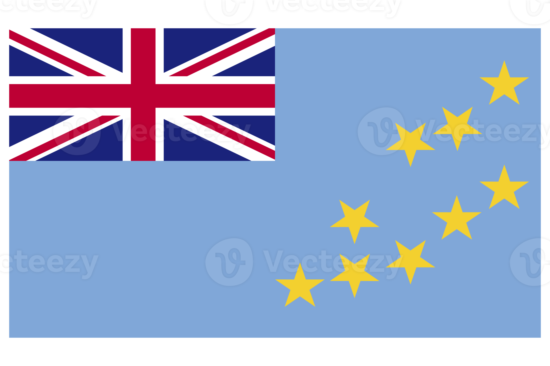 Free National Flag Tuvalu flat icons. National flags of the world