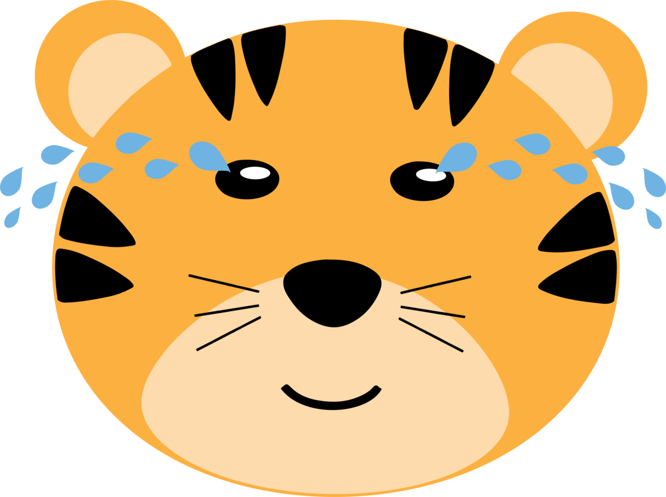 impostato di carino poco tigre personaggi con regalo scatola, per bambini arredamento, asilo disegno, striscione, emblema, modello png