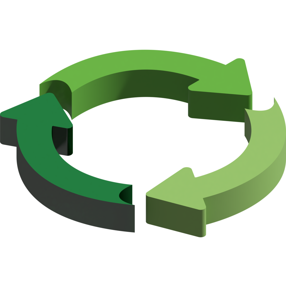 cerchio frecce per infografica. modello per diagramma, grafico, presentazione e grafico. attività commerciale concetto con tre opzioni png