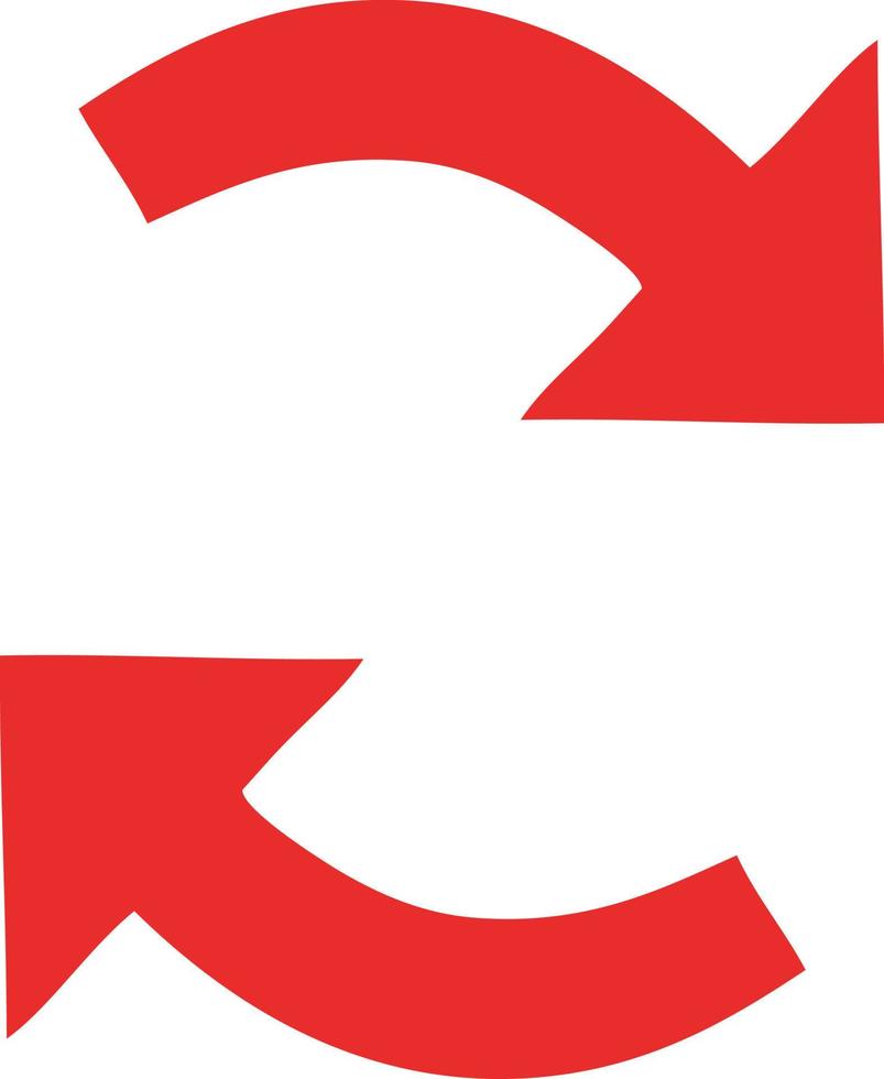 flat color retro cartoon directional arrow vector