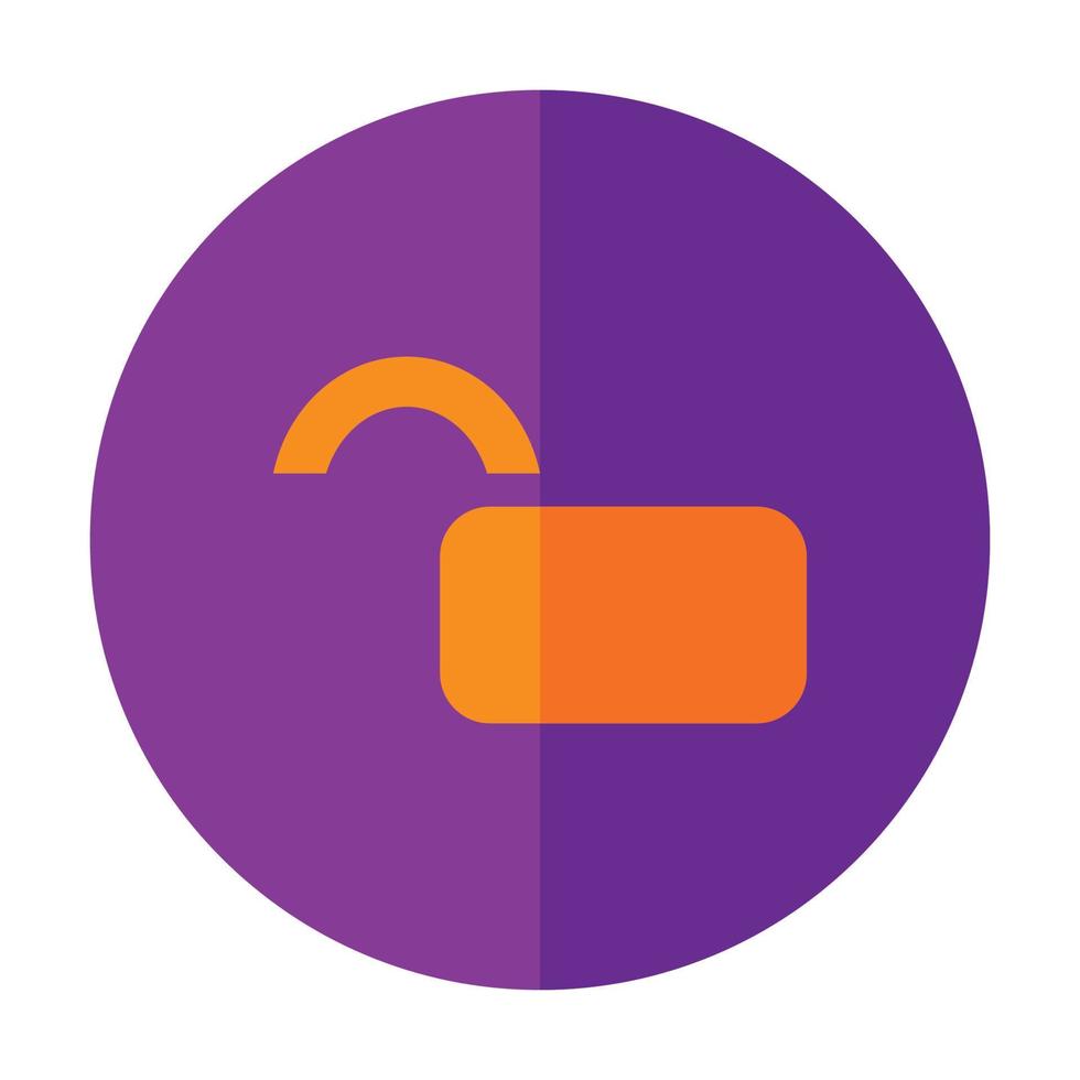 Unlock User Interface Icon vector