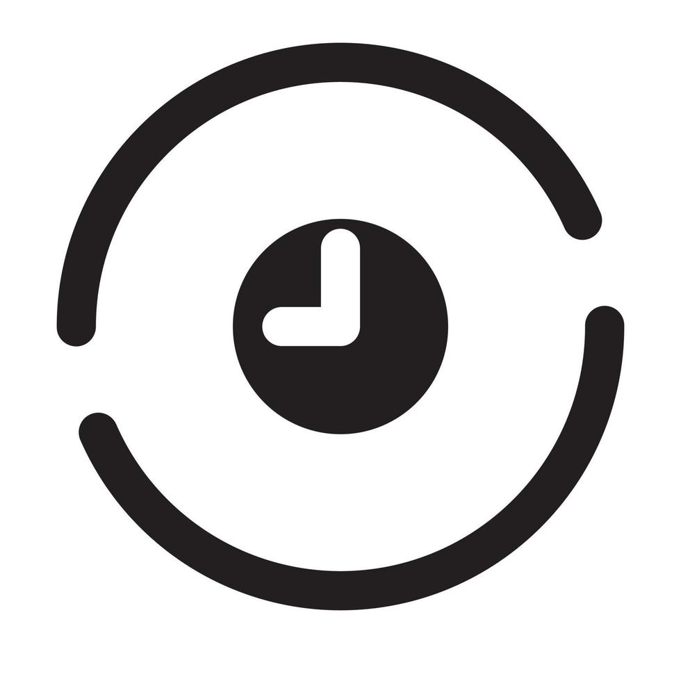 Clock User Interface Icon vector