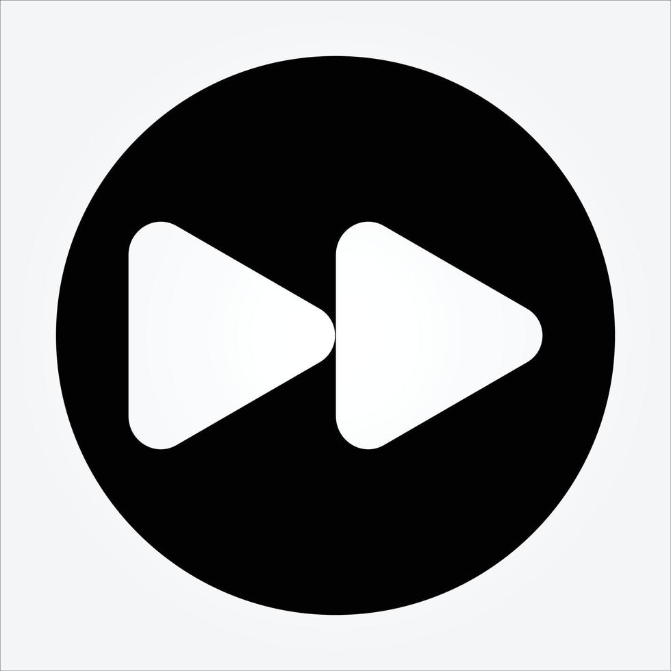 Fast Forward User Interface Icon vector