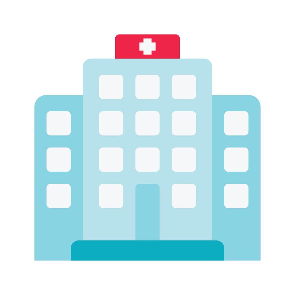 icono hospital covid 19 vector