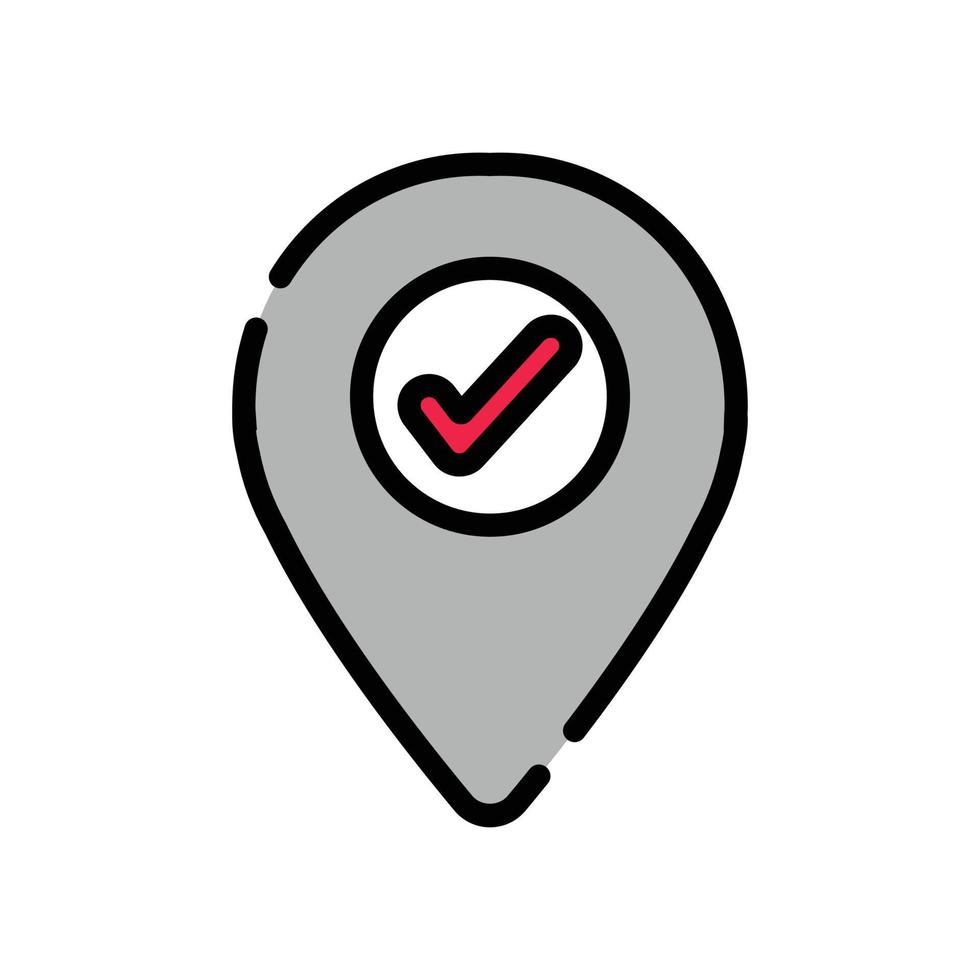 Map Pin User Interface Icon vector