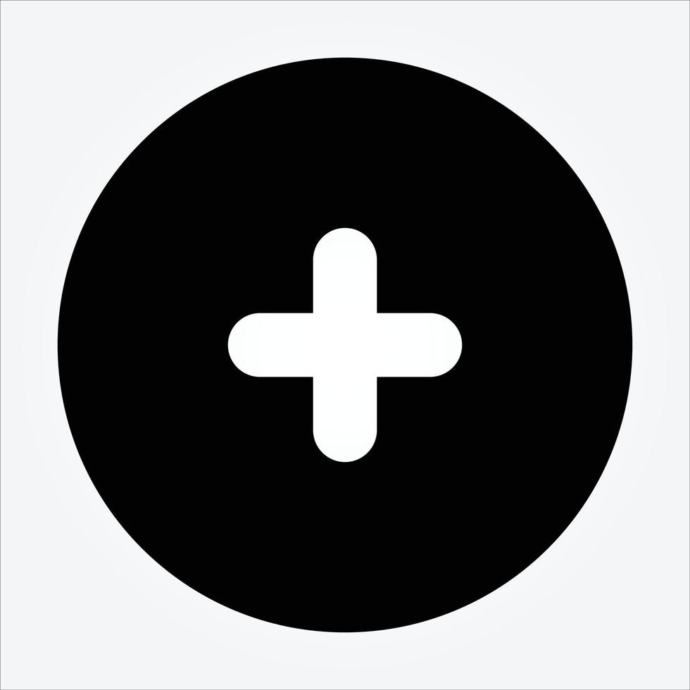 Plus User Interface Icon vector