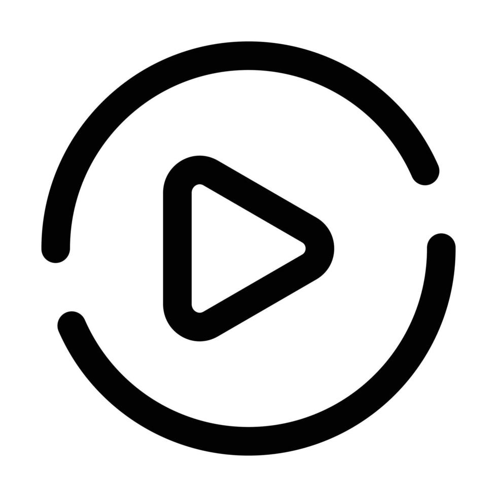 Play User Interface Icon vector