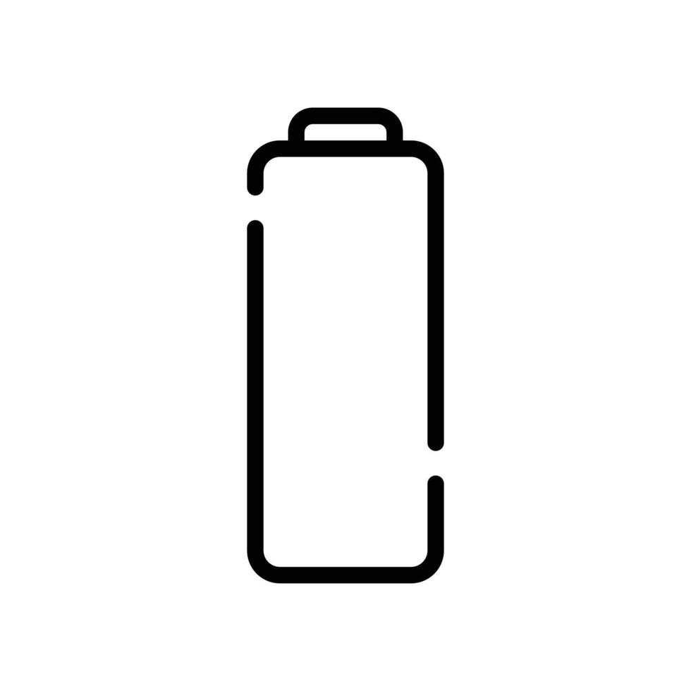 Battery Empty User Interface Icon vector