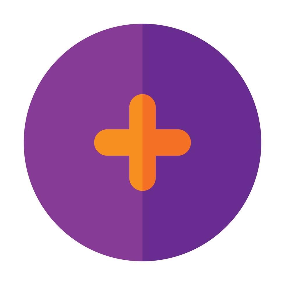 Plus User Interface Icon vector
