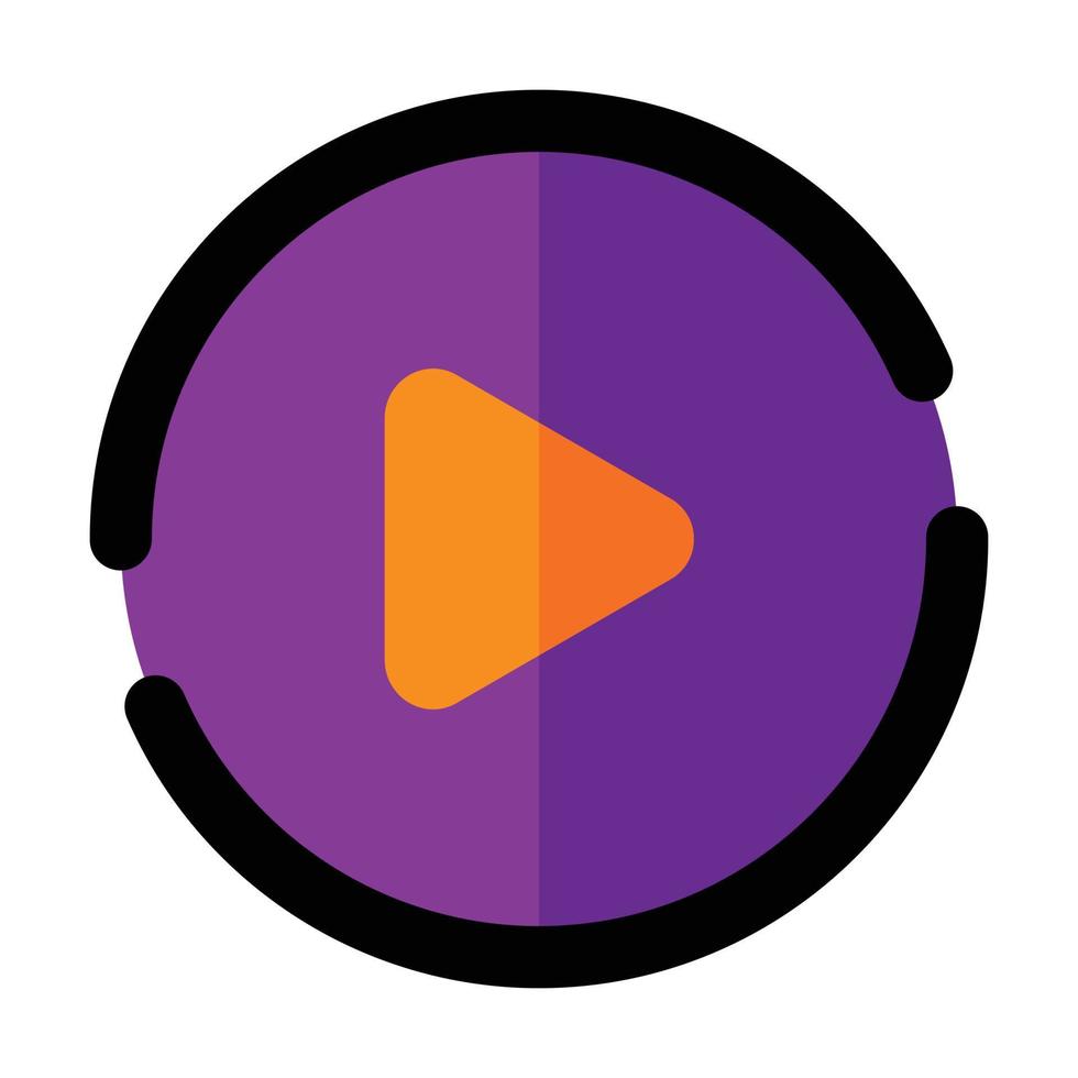 Play User Interface Icon vector