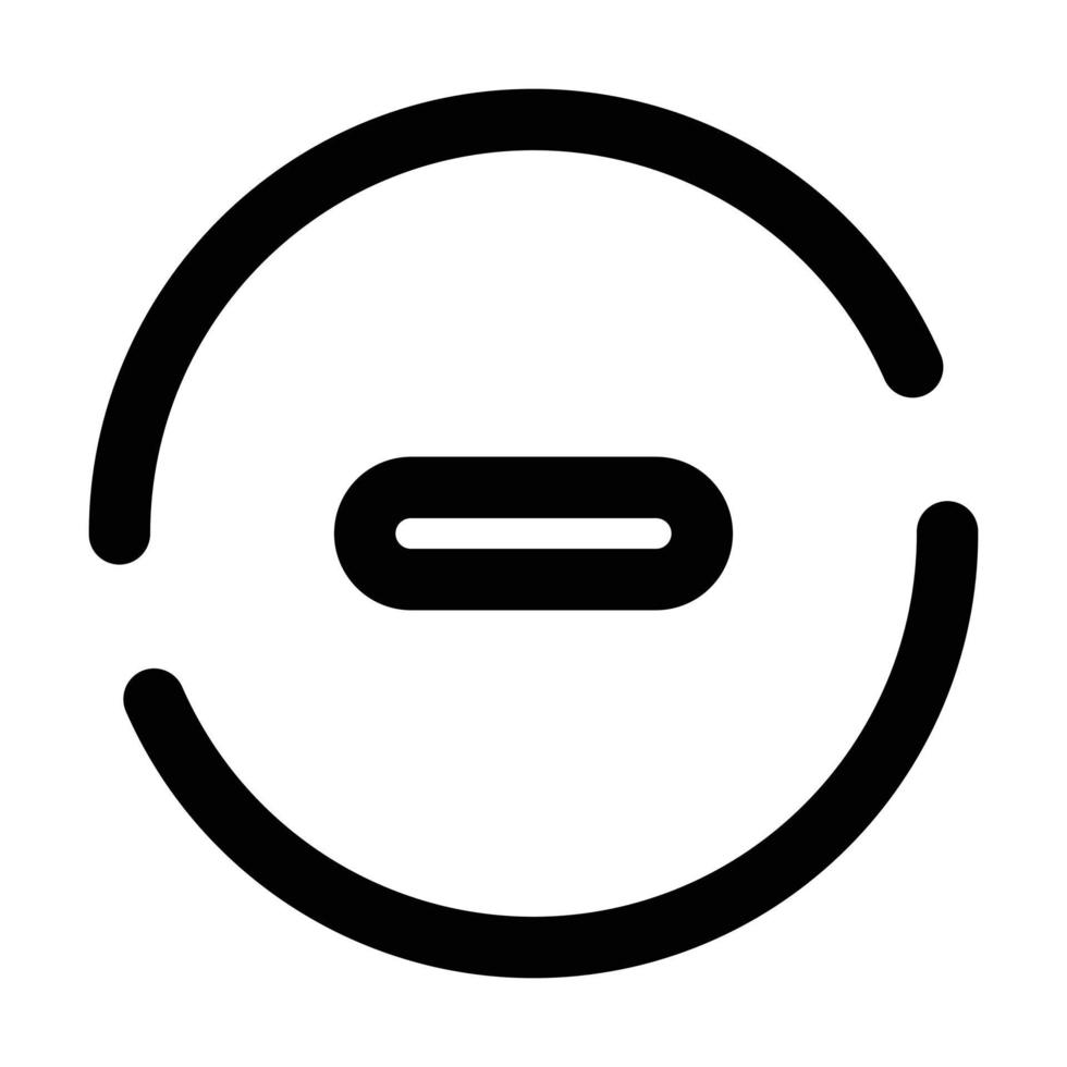 Minus User Interface Icon vector