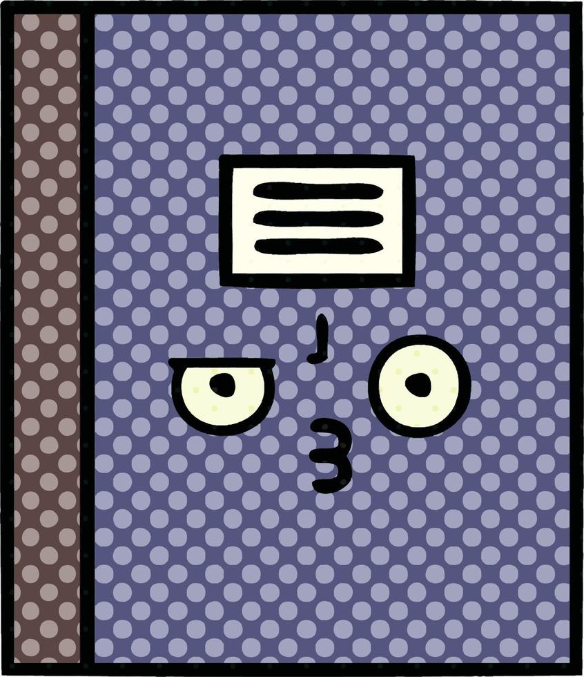 comic book style cartoon notebook vector