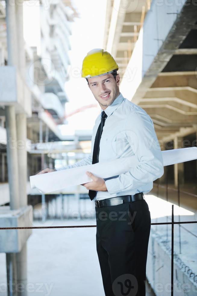 architect on construction site photo