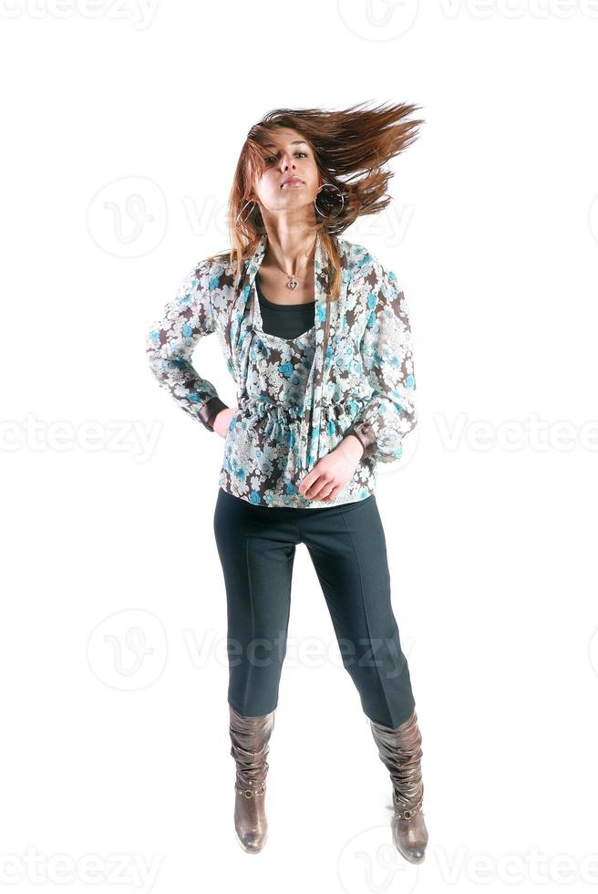 fashion or casual woman isolated photo