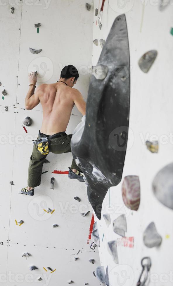 man exercise sport climbing photo