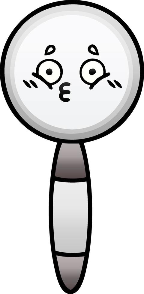 gradient shaded cartoon magnifying glass vector