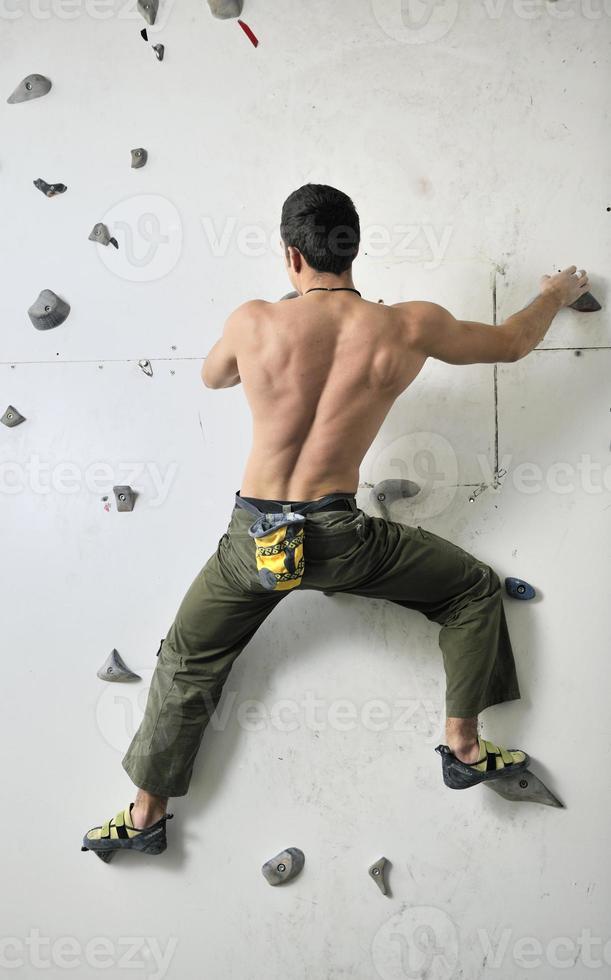 man exercise sport climbing photo