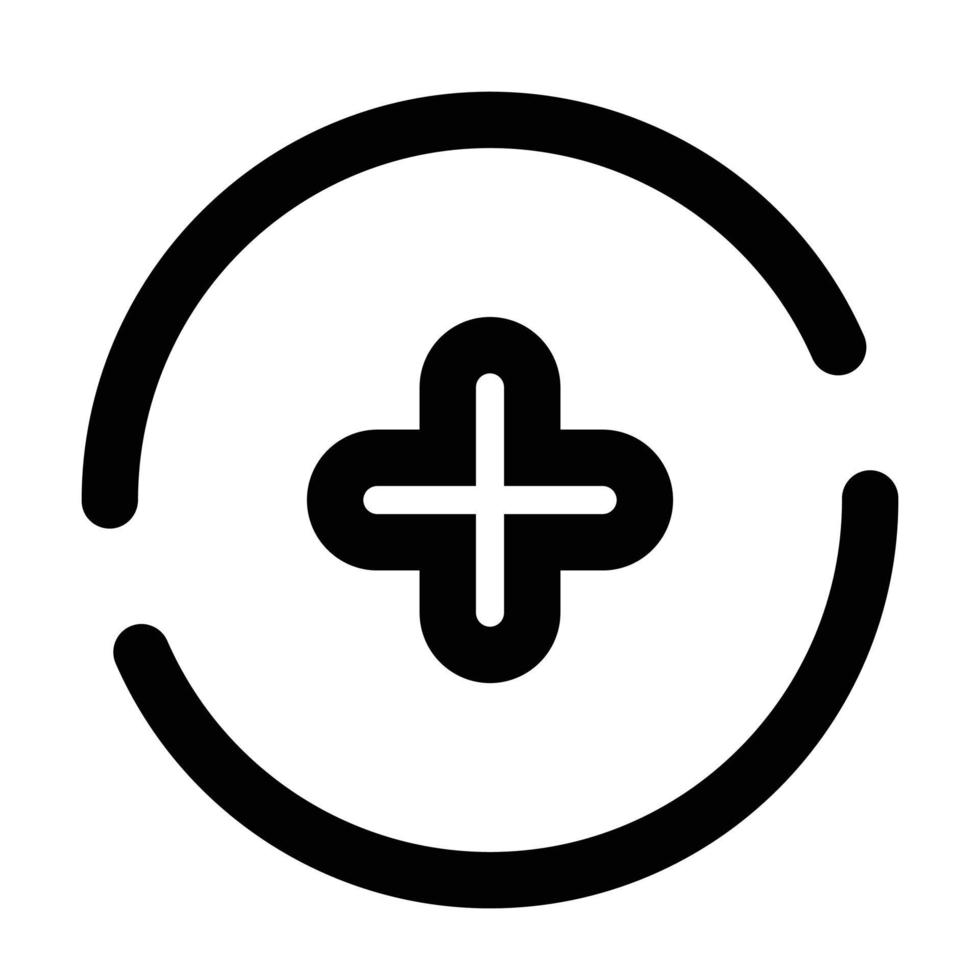 Plus User Interface Icon vector