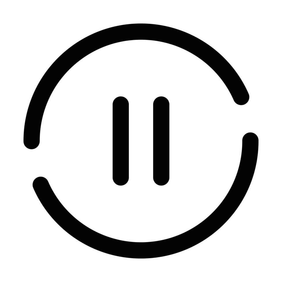 Pause User Interface Icon vector
