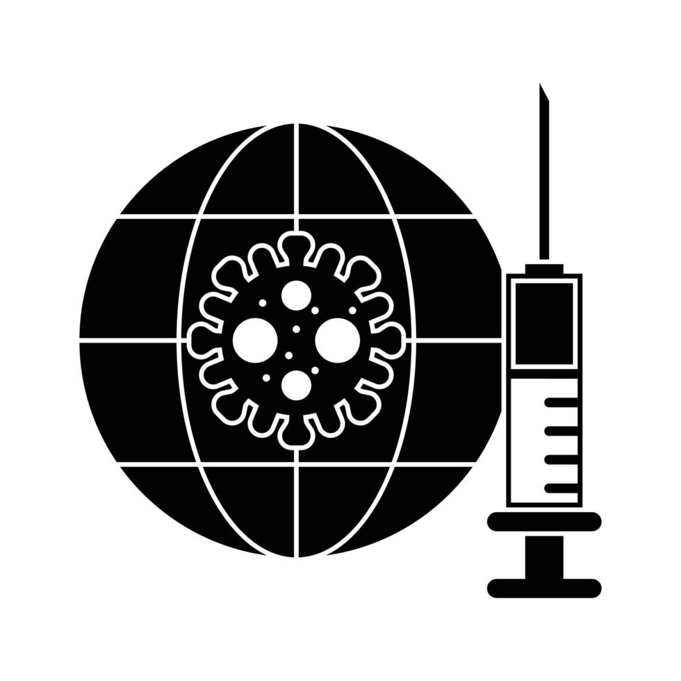 Vaccinations Covid 19 Icon vector