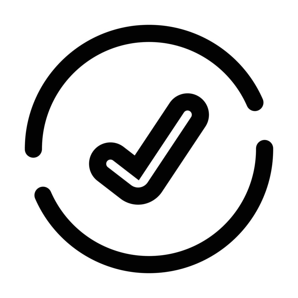 Check User Interface Icon vector