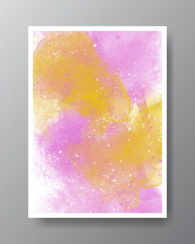 Abstract painting using watercolors. Design for your date, postcard, banner, logo. vector
