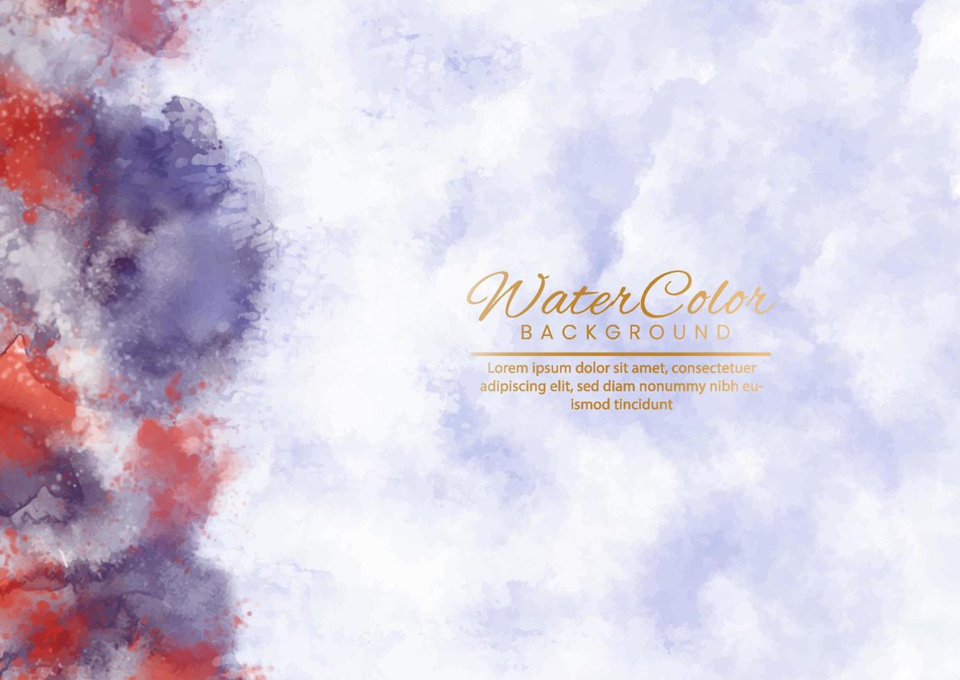 Abstract painting using watercolors. Design for your date, postcard, banner, logo. vector