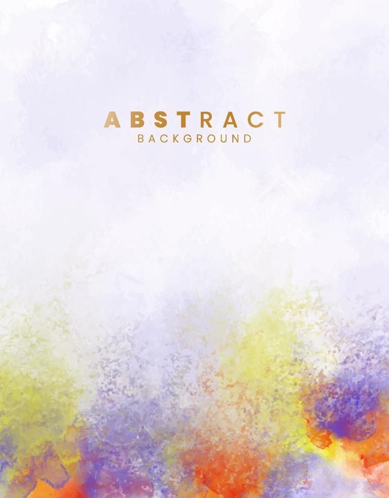 Abstract painting using watercolors. Design for your date, postcard, banner, logo. vector