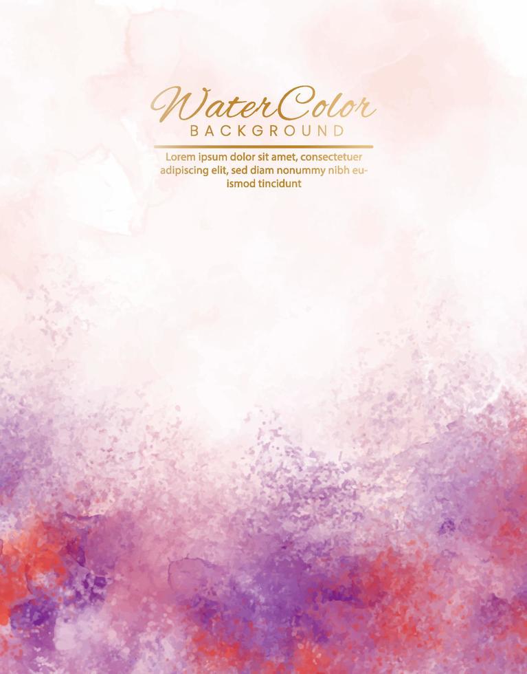 Abstract painting using watercolors. Design for your date, postcard, banner, logo. vector