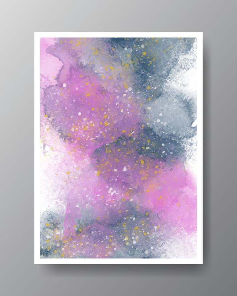 Abstract painting using watercolors. Design for your date, postcard, banner, logo. vector